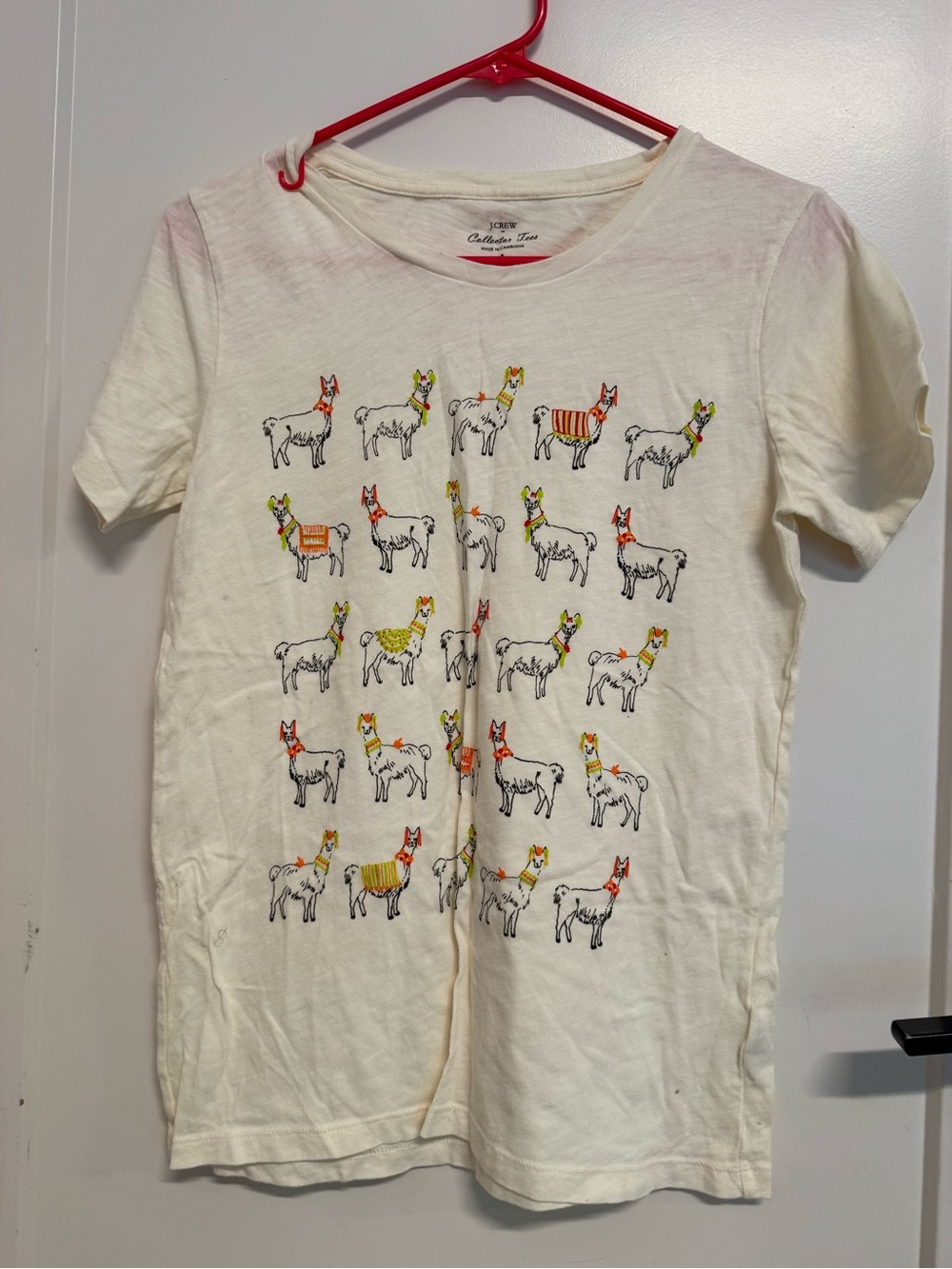 JCrew  Graphic Tee with Llama Print, S